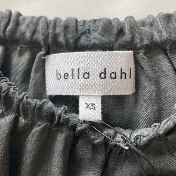 NWT★: BELLA DAHL Raglan Sleeve Elastic Waist Top, Smoke, XS - Picture 11 of 12
